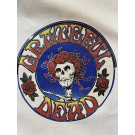 SINGER 1 Grateful Dead Band Quilt Block “Americana classic rock jam band music Fabric