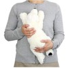 TAMMYFLYFLY Sleep Polar Bear Plush,Cute Stuffed Animal, Plush Toy, 14