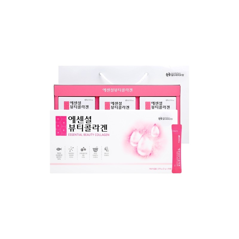 World Biopharm Essential Beauty Collagen 90 sachets (3 month supply)