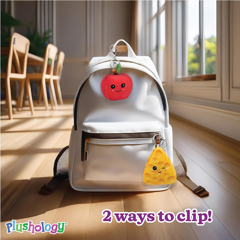 Squishy Plush Keychains; Backpack Clips and Key Accessories; Ultra Soft
