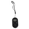 Pocket Radio Black with Backlight Rechargeable LCD Display 500mAh Portable