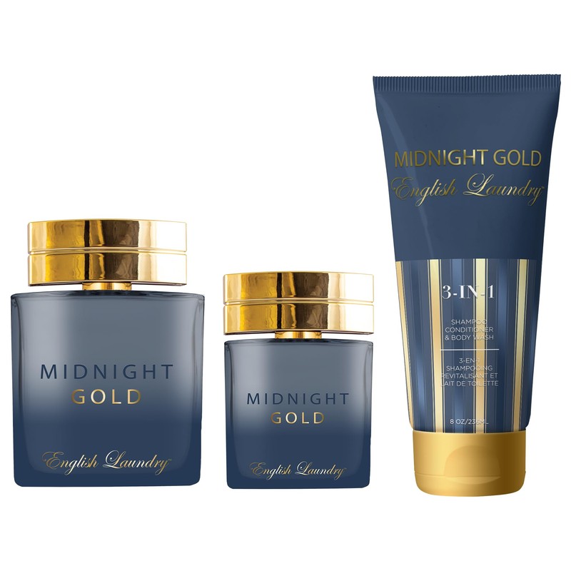 English Laundry Midnight Gold Eau de Parfum 3 Piece Gift