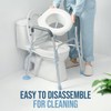 OasisSpace Stand Alone Raised Toilet Seat 400lbs - Medical Raised