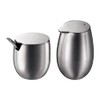 Bodum COLUMBIA Zucker- und Milch-Set (Edelstahl, Milchkännchen, Zuckerdose) matt
