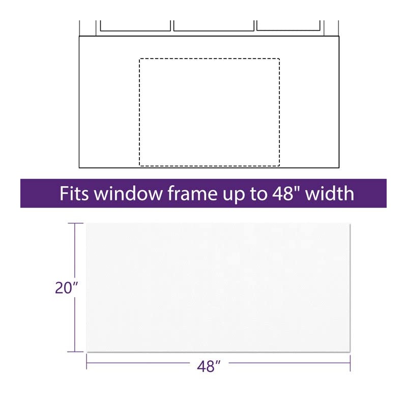 Mxclimate Full Surround Window AC Insulation Foam Side Panels for