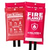 AIERLERZHEE Fire Blanket for Home and Kitchen,4 Pack,40" x 40"