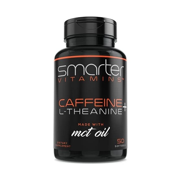 SmarterVitamins 200mg Caffeine Pills - MCT Oil from 100% Coconuts