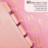 Erilano Pink Bible Tabs for Women - 80 Gold Foil