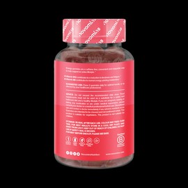 Novomins Energy Raspberry Flavour Vitamins 60 Gummies 30 Days Supply
