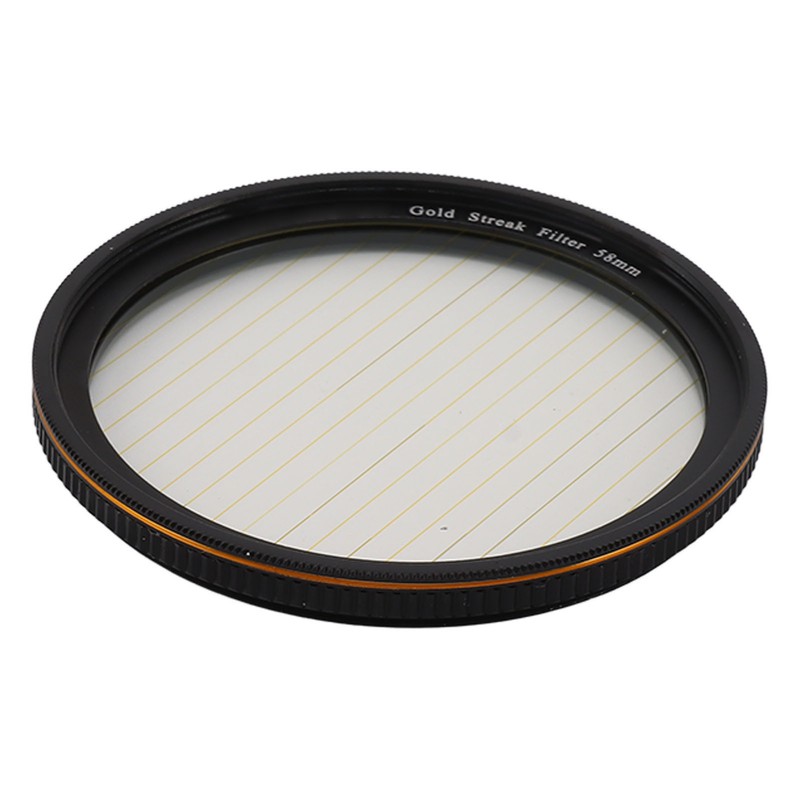 Gold Streak Filter Light Flare Effect Filter Optical Glass Camera