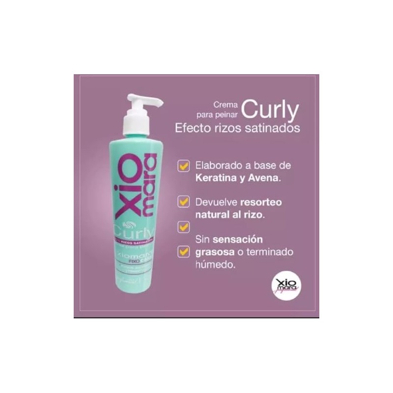 Xiomara Crema Para Peinar Curly Efecto Rizos Platinados Xiomara