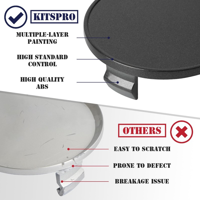 KitsPro 2.5Inch 63MM Wheel Center Caps for Dodge RAM 1500