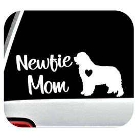 Newfie Mom Newfoundland Dog Decal Sticker for Car Window BG 672