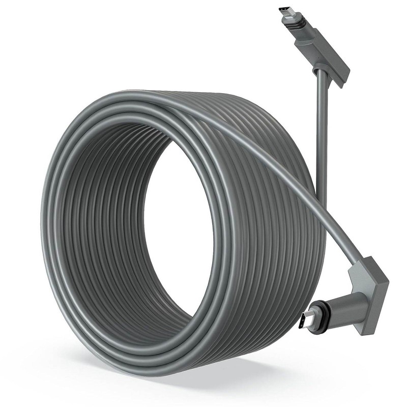 Rectangular Satellite Replacement Cable Waterproof Satellite Extension Cable Grey with