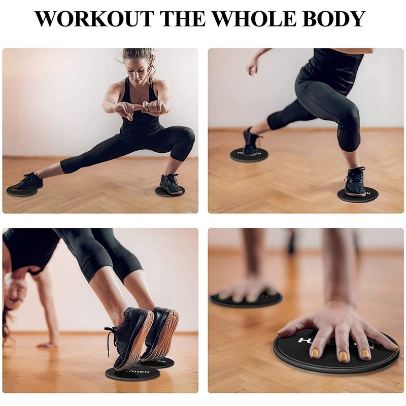 Hurdilen Core Sliders, Exercise Gliding Discs Dual Sided Use on