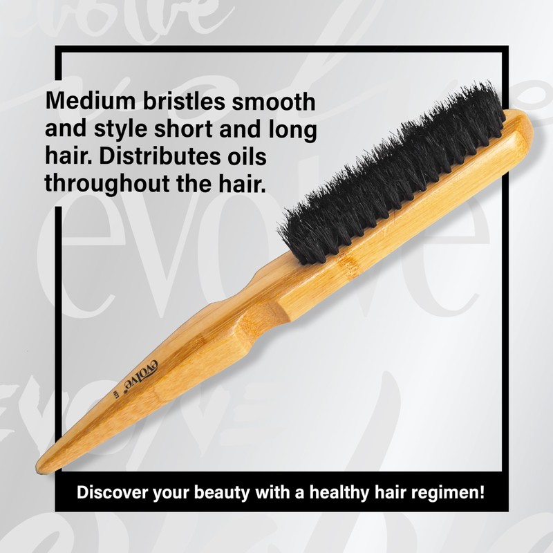 Evolve Perfect Edge Brush, BLACK,BROWN, 1 Count (Pack of 1)
