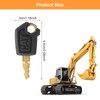 UOCAI 10 Pcs Ignition Key 5P8500, Universal Construction Machinery Keys,