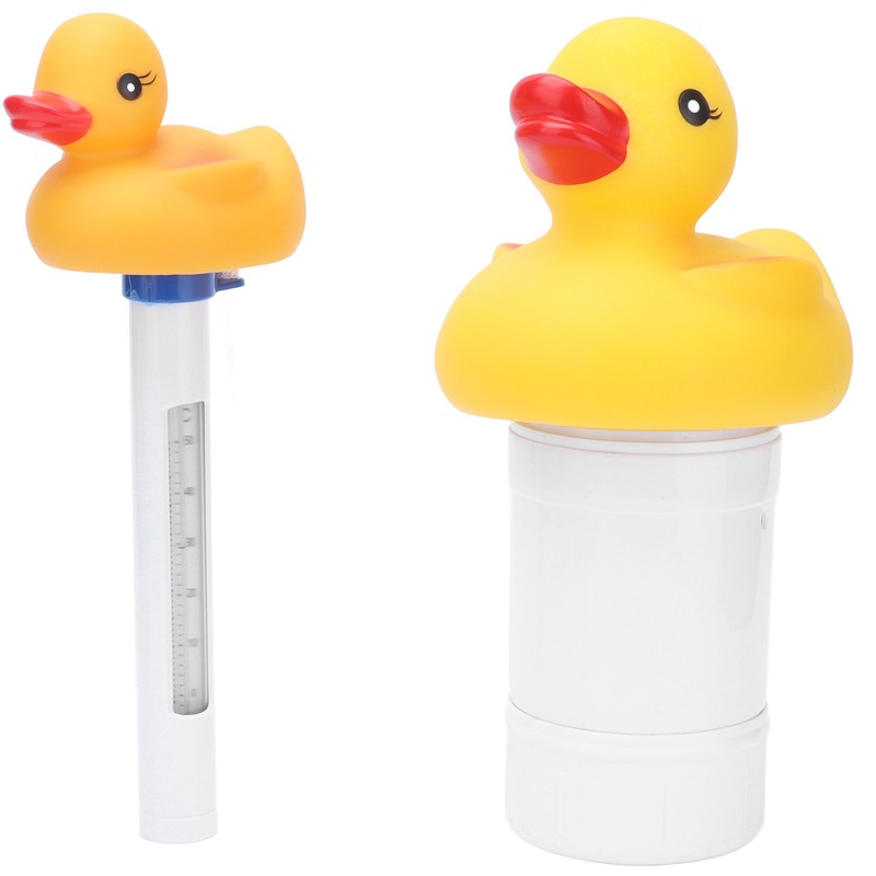 2Pcs Water Thermometer Set High Temperature Resistant Pool Chlorine Dispenser
