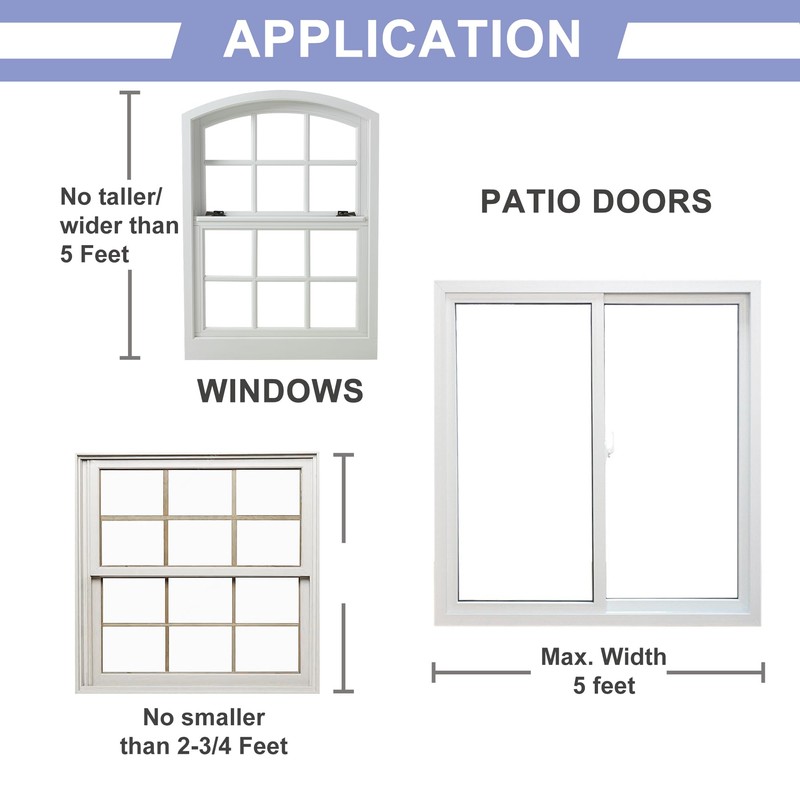 2-Section Upgrade Window Security Bar 2 Pack with Child-Proof Anti-Lift