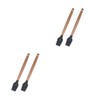Mipcase 2sets Pastry Brush with Wooden Handle High Temperature Resistant