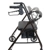 ProBasics Aluminum Rollator with 6-inch Wheels, Padded Seat and Backrest,