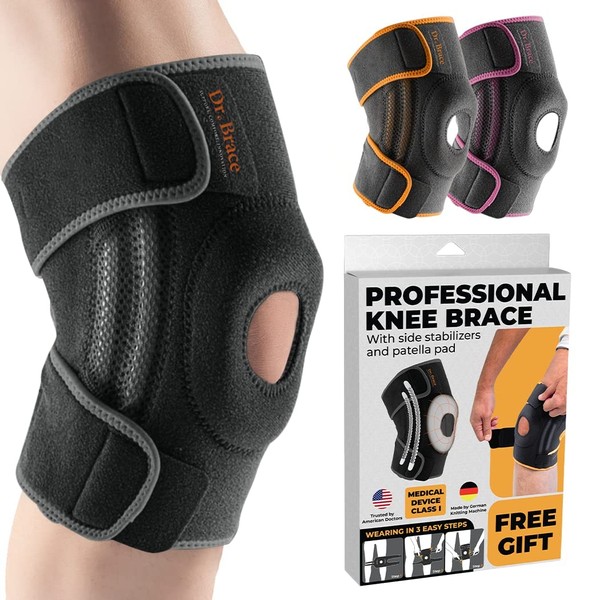 DR. BRACE ELITE Knee Brace with Side Stabilizers & Patella