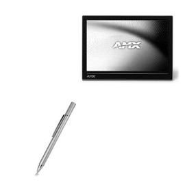 BoxWave Stylus Pen Compatible with AMX VARIA-100 - FineTouch Capacitive Stylus, Super Precise Stylus Pen - Metallic Silver