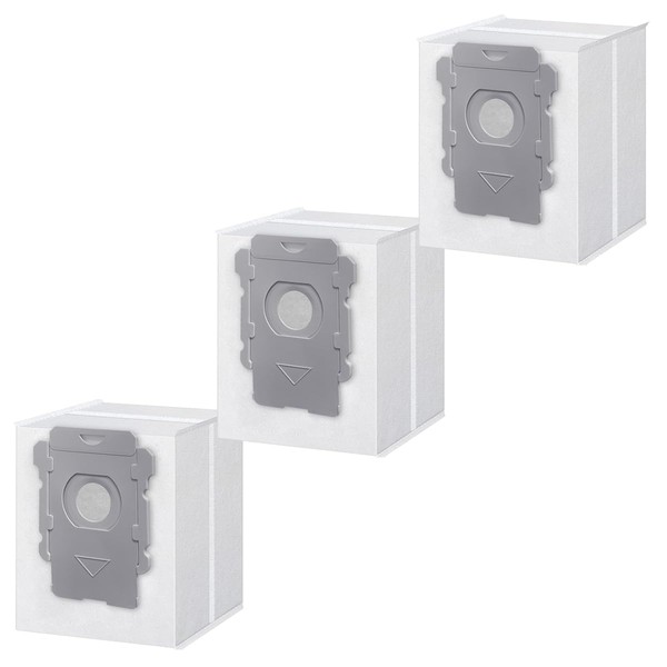 WKZO 3 Pack Dust Vacuum Bags Fits iRobot,High Efficiency Dirt