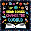 Outer Space Bulletin Board Set Read Books Change The World