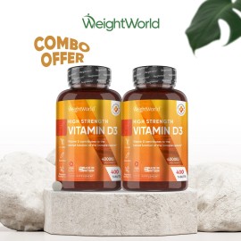 Vitamina D3 - 800 Comprimidos - 4000UI - 1+ Año de Suministro - Dientes, Huesos y Salud Muscular