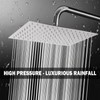Rain Shower head, NearMoon High Flow Stainless Steel Rainfall ShowerHead,
