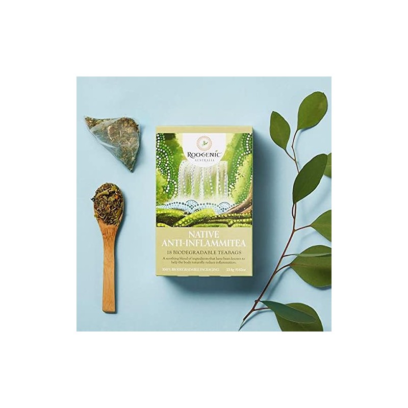 Roogenic Australia Native Anti-Inflammitea x 18 Tea Bags