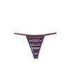 Victoria's Secret Pink Cotton V-String Panty/Underwear Multicolor/Stripe New