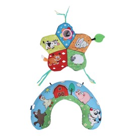 U Shape Baby Pillow Soft Support Multi Functional Head Up Training U Shape Pillow for Children Farm