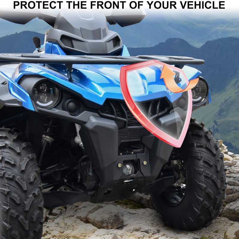 SAUTVS Front Fascia for Can-Am Outlander 450 570, Black Combination