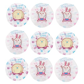 FOMIYES 9pcs Shower Caps for Women Hair Protective Bath Hats Durable Convenient for Hair Conditioning Makeup Removal Cute Rabbit Pig Pattern