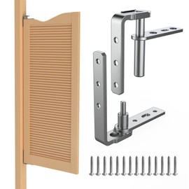 Heavy Duty Cafe Door Hinges,304 Stainless Steel Thick Hinges, Self Closing,for Saloon Door.Louvre Doors.Swinging Doors (MIN, Single Door(1Pack))