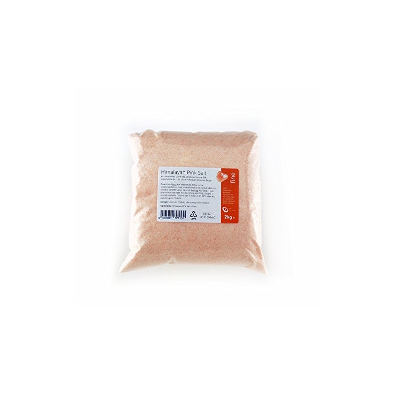 Himalayan Pink Salt Fine Grade 2kg - Natural & Unrefined