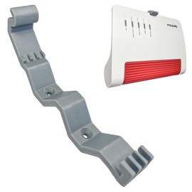 Decoralin Wall Mount Compatible with Fritz!Box 7590, 7590 AX, 5590, 7690, 6660, 6670 - Wall Mount Router Holder - Grey