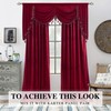 NICETOWN Thick Chenille Waterfall Valance with Tassel, Country Rod Pocket
