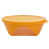 Tupperware Mediterrano C141 Serving Bowl with Window 2.5 L Orange