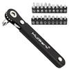 MULWARK 20-Piece Right Angle Screwdriver Set, 1/4" Mini Ratchet with