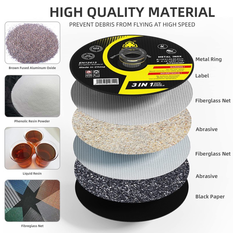 DELUN Cut Off Wheels 4 1/2 inch 55 Pack Thin
