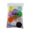yueton?10 Empty Clear Boday Multi Color Top Lid Plastic Sample