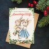 Wife Christmas Card with inside Verse from Husband - Romantic