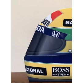 WOW!!!  Ayrton Senna   F1 Formula  Race Car Helmet Sign HD 3D Honda