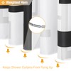 BTTN Extra Long Fabric Shower Curtain, 72x84 Inches Long Waterproof