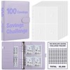 SKYDUE 100 Envelopes Money Savin Challenge Binder, A5 Money Saving