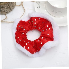 Healvian 6pcs Christmas Themed Elastic Hair Rings for Adorable Headdress Hair Accessories for Ponytails and Scrunchies for Festive Outfits