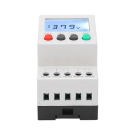 Over Voltage Protector, Voltage Phase Sequence Protector 3 Phase 3 Wire Over Under Voltage Protector Monitor Relay AC 208‑480V Adjustable Values for Machine Tool, Control Cabinet, Compressor